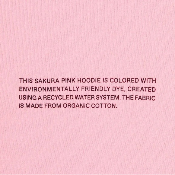 Pangaia Sakura Pink Hoodie Sweatshirt Sz XXS